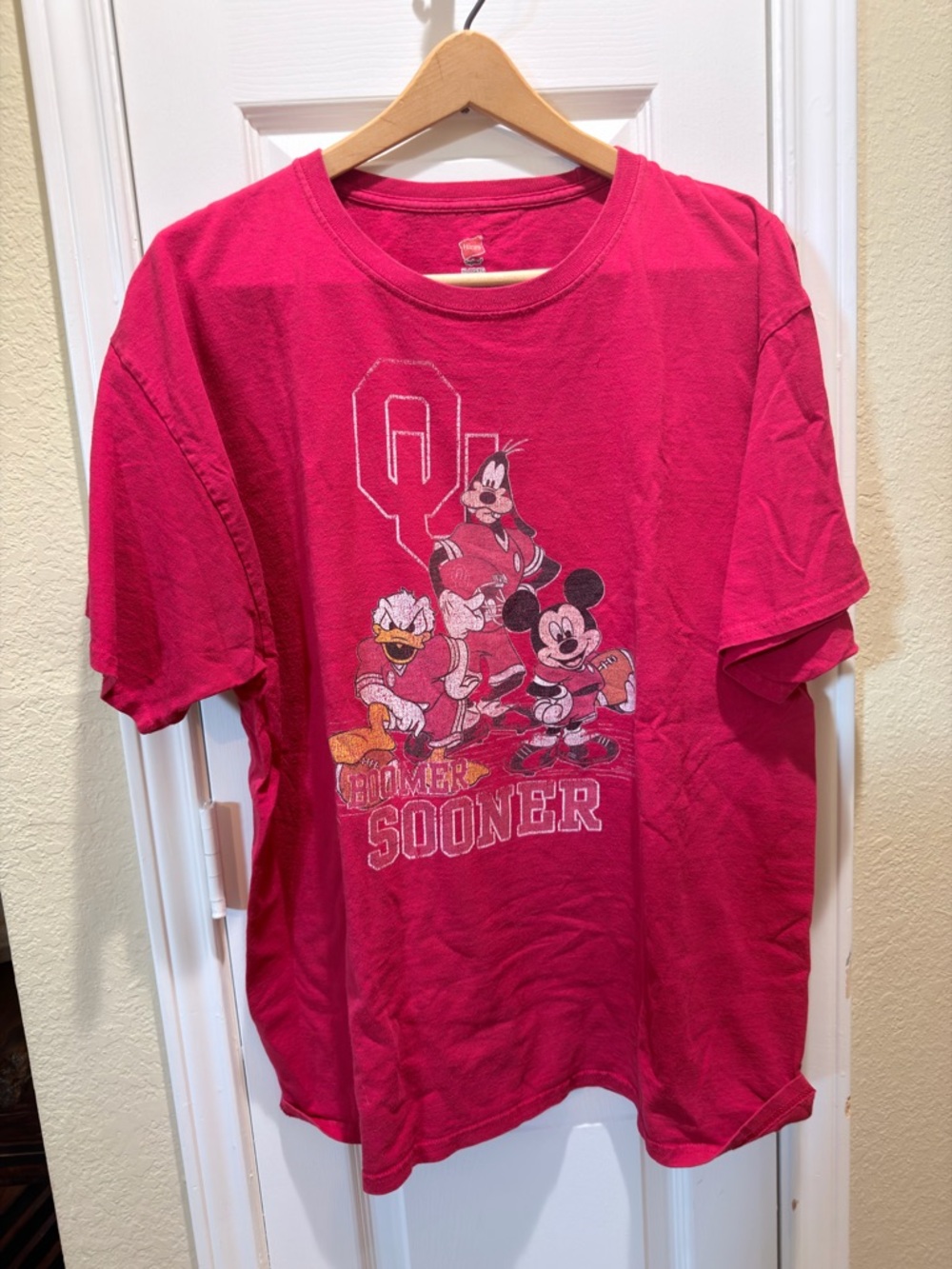 Disney x Oklahoma Sooners Red Graphic Tee